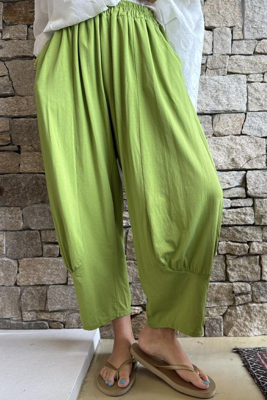 Jo Jo Quirky Classic Barrel Pant Olive